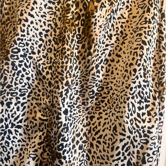 AJA Leopard print Pencil MIDI Skirt with Tie Front size 8 - Picture 7 of 9